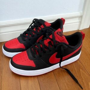 Nike Black and Red Athletic Shoes